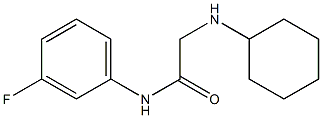 2-(cyclohexylamino)-N-(3-fluorophenyl)acetamide Struktur