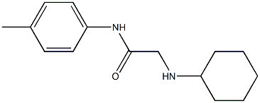 2-(cyclohexylamino)-N-(4-methylphenyl)acetamide Struktur