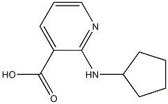 2-(cyclopentylamino)pyridine-3-carboxylic acid Structure