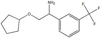  2-(cyclopentyloxy)-1-[3-(trifluoromethyl)phenyl]ethanamine