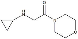 2-(cyclopropylamino)-1-(morpholin-4-yl)ethan-1-one 结构式