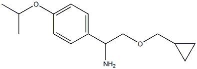 2-(cyclopropylmethoxy)-1-[4-(propan-2-yloxy)phenyl]ethan-1-amine Struktur