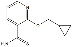 2-(cyclopropylmethoxy)pyridine-3-carbothioamide,,结构式