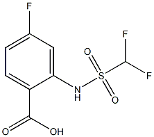 2-(difluoromethanesulfonamido)-4-fluorobenzoic acid Structure