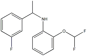 2-(difluoromethoxy)-N-[1-(3-fluorophenyl)ethyl]aniline