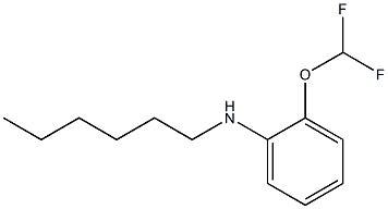 2-(difluoromethoxy)-N-hexylaniline Struktur