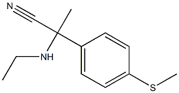 2-(ethylamino)-2-[4-(methylsulfanyl)phenyl]propanenitrile Structure