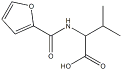 2-(furan-2-ylformamido)-3-methylbutanoic acid 化学構造式