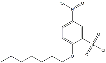 2-(heptyloxy)-5-nitrobenzene-1-sulfonyl chloride 化学構造式