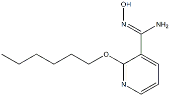 2-(hexyloxy)-N'-hydroxypyridine-3-carboximidamide 结构式
