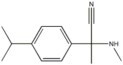 2-(methylamino)-2-[4-(propan-2-yl)phenyl]propanenitrile,,结构式