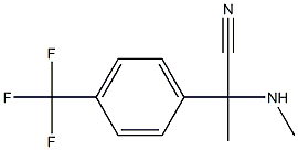 2-(methylamino)-2-[4-(trifluoromethyl)phenyl]propanenitrile Structure