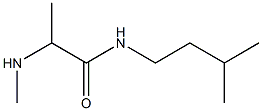 2-(methylamino)-N-(3-methylbutyl)propanamide,,结构式