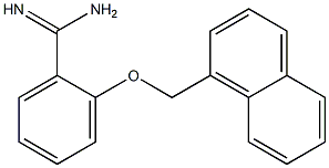 2-(naphthalen-1-ylmethoxy)benzene-1-carboximidamide Structure