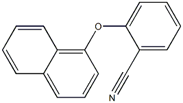 2-(naphthalen-1-yloxy)benzonitrile,,结构式