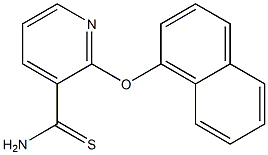 2-(naphthalen-1-yloxy)pyridine-3-carbothioamide Struktur