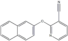 2-(naphthalen-2-yloxy)pyridine-3-carbonitrile Structure