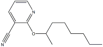 2-(octan-2-yloxy)pyridine-3-carbonitrile Struktur