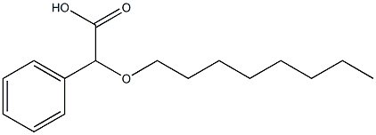 2-(octyloxy)-2-phenylacetic acid,,结构式