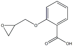 2-(oxiran-2-ylmethoxy)benzoic acid 化学構造式