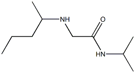 2-(pentan-2-ylamino)-N-(propan-2-yl)acetamide,,结构式