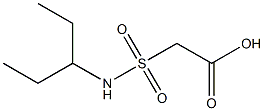 2-(pentan-3-ylsulfamoyl)acetic acid Struktur