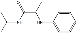 2-(phenylamino)-N-(propan-2-yl)propanamide,,结构式