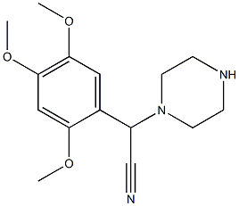 2-(piperazin-1-yl)-2-(2,4,5-trimethoxyphenyl)acetonitrile