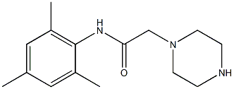 2-(piperazin-1-yl)-N-(2,4,6-trimethylphenyl)acetamide,,结构式