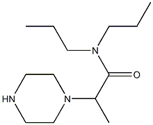 2-(piperazin-1-yl)-N,N-dipropylpropanamide Struktur