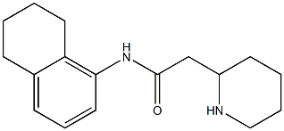 2-(piperidin-2-yl)-N-(5,6,7,8-tetrahydronaphthalen-1-yl)acetamide 化学構造式