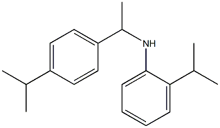 2-(propan-2-yl)-N-{1-[4-(propan-2-yl)phenyl]ethyl}aniline Struktur