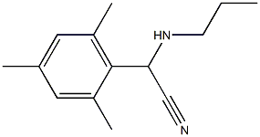 2-(propylamino)-2-(2,4,6-trimethylphenyl)acetonitrile 结构式