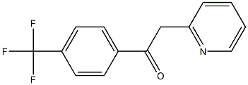 2-(pyridin-2-yl)-1-[4-(trifluoromethyl)phenyl]ethan-1-one,,结构式