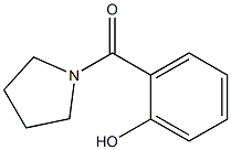 2-(pyrrolidin-1-ylcarbonyl)phenol Struktur