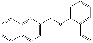 2-(quinolin-2-ylmethoxy)benzaldehyde,,结构式