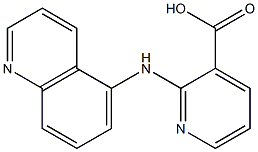 2-(quinolin-5-ylamino)pyridine-3-carboxylic acid 结构式