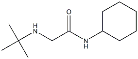 2-(tert-butylamino)-N-cyclohexylacetamide,,结构式