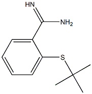 2-(tert-butylsulfanyl)benzene-1-carboximidamide 化学構造式
