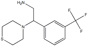 2-(thiomorpholin-4-yl)-2-[3-(trifluoromethyl)phenyl]ethan-1-amine Struktur