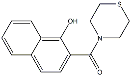 2-(thiomorpholin-4-ylcarbonyl)naphthalen-1-ol|