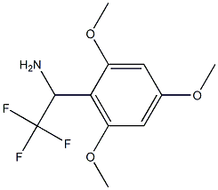 2,2,2-trifluoro-1-(2,4,6-trimethoxyphenyl)ethan-1-amine 结构式