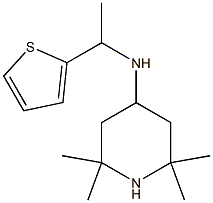 2,2,6,6-tetramethyl-N-[1-(thiophen-2-yl)ethyl]piperidin-4-amine Structure