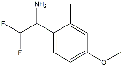 2,2-difluoro-1-(4-methoxy-2-methylphenyl)ethan-1-amine,,结构式