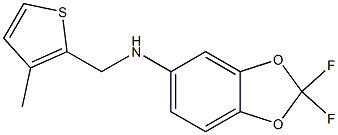 2,2-difluoro-N-[(3-methylthiophen-2-yl)methyl]-2H-1,3-benzodioxol-5-amine Structure