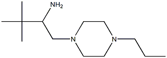 2,2-dimethyl-1-[(4-propylpiperazin-1-yl)methyl]propylamine,,结构式