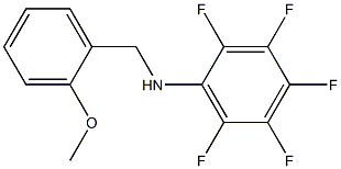 2,3,4,5,6-pentafluoro-N-[(2-methoxyphenyl)methyl]aniline 化学構造式