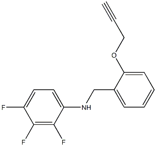  2,3,4-trifluoro-N-{[2-(prop-2-yn-1-yloxy)phenyl]methyl}aniline