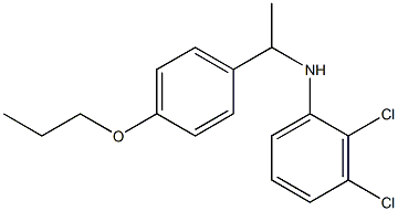 2,3-dichloro-N-[1-(4-propoxyphenyl)ethyl]aniline 结构式