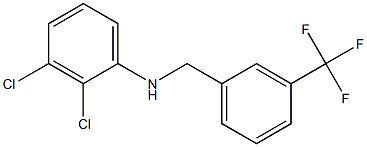 2,3-dichloro-N-{[3-(trifluoromethyl)phenyl]methyl}aniline Structure